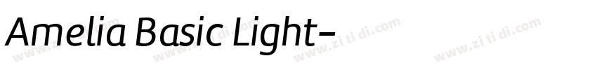 Amelia Basic Light字体转换 Amelia Basic Light字体转换